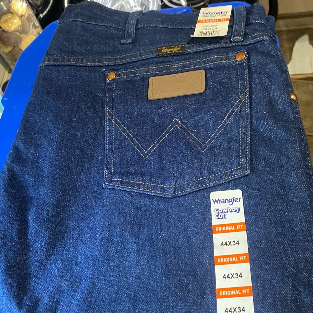 Men’s Wrangler‎ Original Fit  Jeans Classic Style Size 44/34 NWT